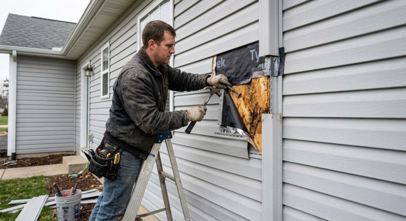 Siding Crack Repair