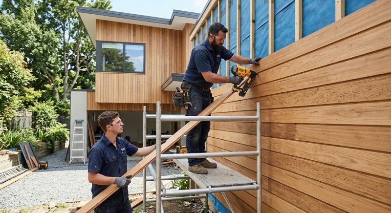 Hardwood Cladding Installation in Boston, MA