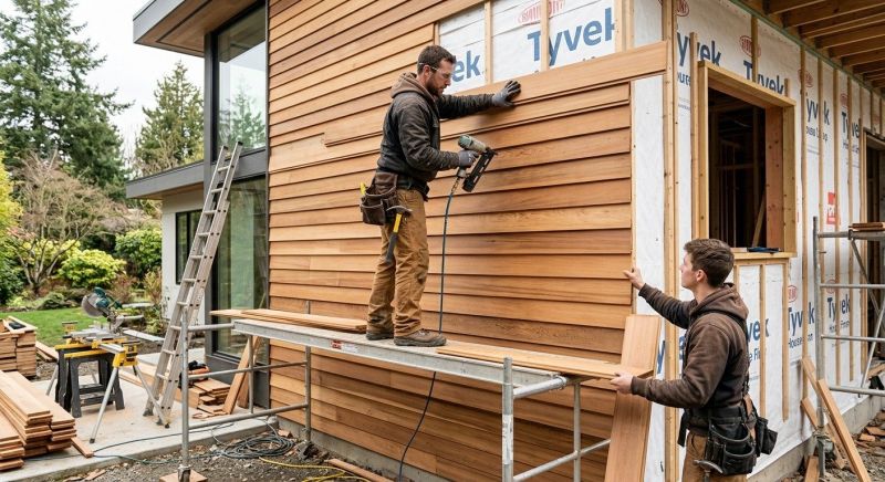 Hardwood Cladding Installation in Fairfield County, CT