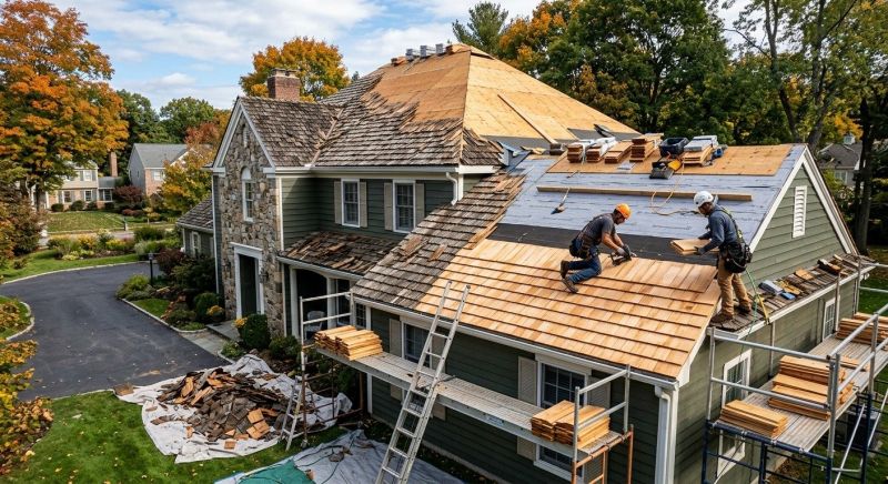 Wood Shingle Roof Replacement in Fredericksburg, VA